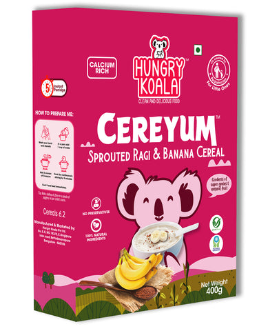 ORGANIC RAGI AND BANANA CEREAL