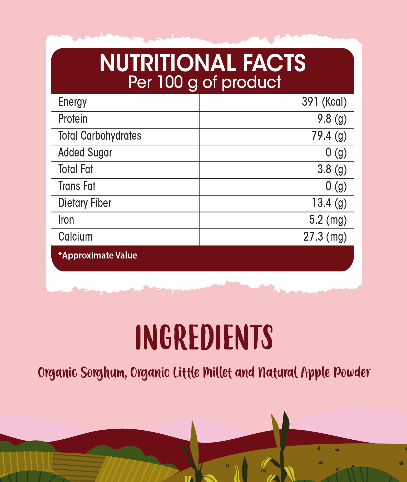 MILLET AND APPLE CEREAL