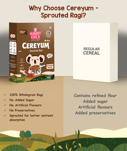 CEREYUM – SPROUTED RAGI CEREAL-200g