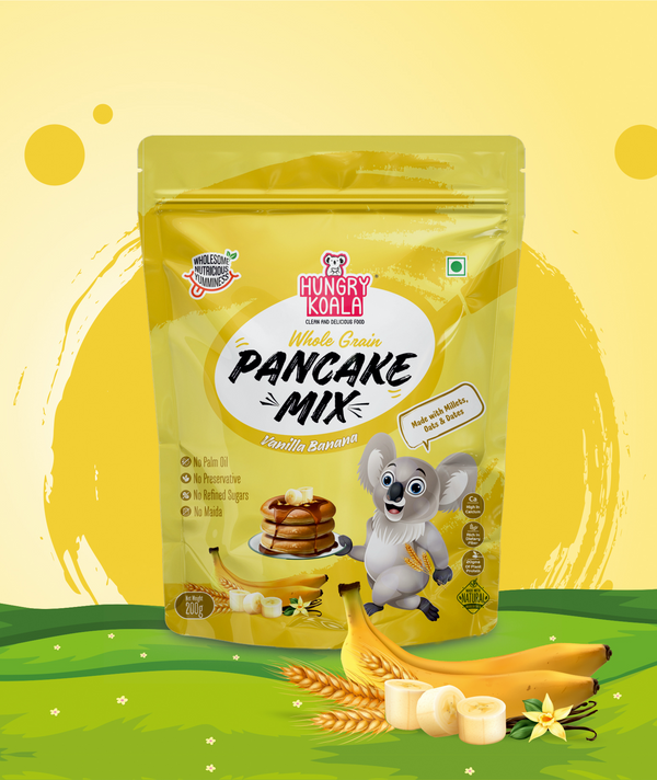 Vanilla - Banana Pancake  (Made with Sorghum, Oats, Moong dal, Dates & Jaggery)