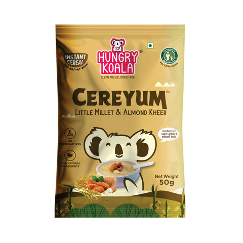 Cereyum Trial Pack – Little Millet & Almond Kheer(50g) Clean & Wholesome Cereals for Little Ones