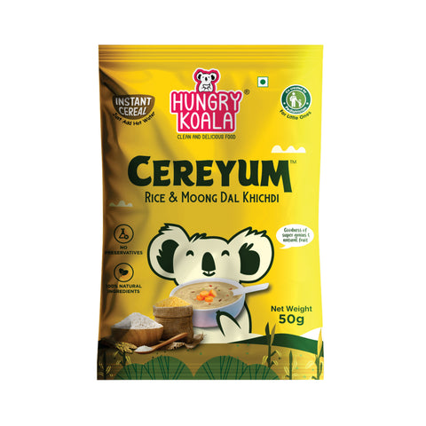 Cereyum Trial Pack – Rice & Moong dal Khichdi(50g) Clean & Wholesome Cereals for Little Ones