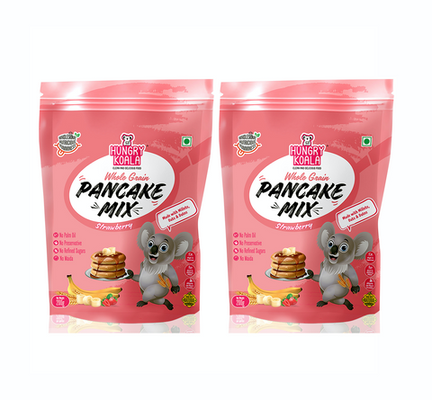 Strawberry Pancake combo ( Pack of 2 - Made with Sorghum, Oats, Moong dal, Dates & Jaggery)