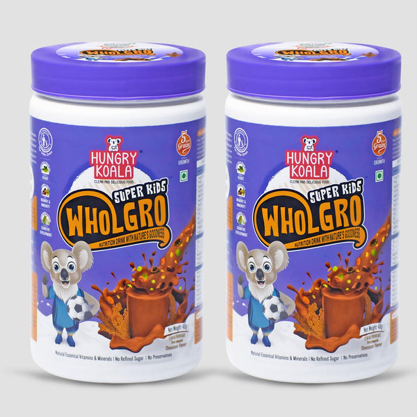 Wholgro Superkids Combo Pack of 2 (Chocolate) 400g each