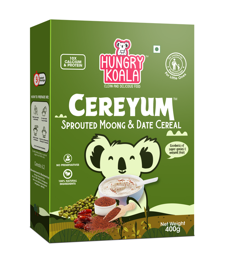 SPROUTED MOONG AND DATE CEREAL